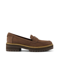 Cara Loafer Dark Brown Leather - Side View