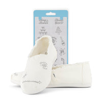 TOMS Shoe Tattoos 2 Pack Pearlized Silver Wedding Party - imageAlts.alt