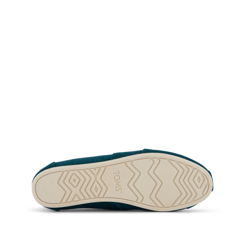 Alpargata Classic Dark Teal Heritage Canvas - Bottom Sole View